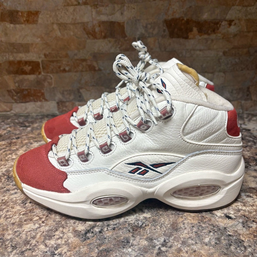 Reebok Iverson Question Vintage Red Toe Size 9 - Picture 4 of 9